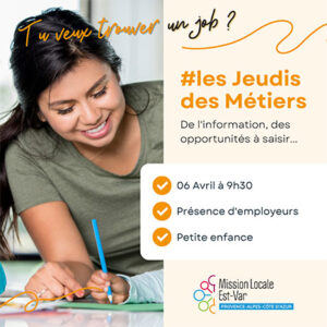 2023 04 06 Agenda Jeudi Metiers Les jeudis des métiers
