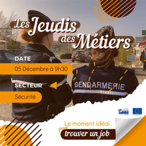 2024 12 05 Agenda Jeudi Metiers Les jeudis des métiers