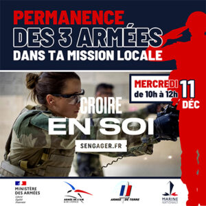 2024 12 11 ML Permanence 3 armees Mission Locale : Permanence des 3 Armées