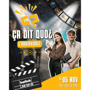 2025 11 05 Agenda Ca dit quoi Ça dit quoi ? L'audiovisuel