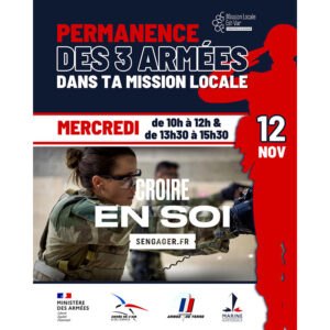 2025 11 12 ML 3 armees Mission Locale : Permanence des 3 Armées