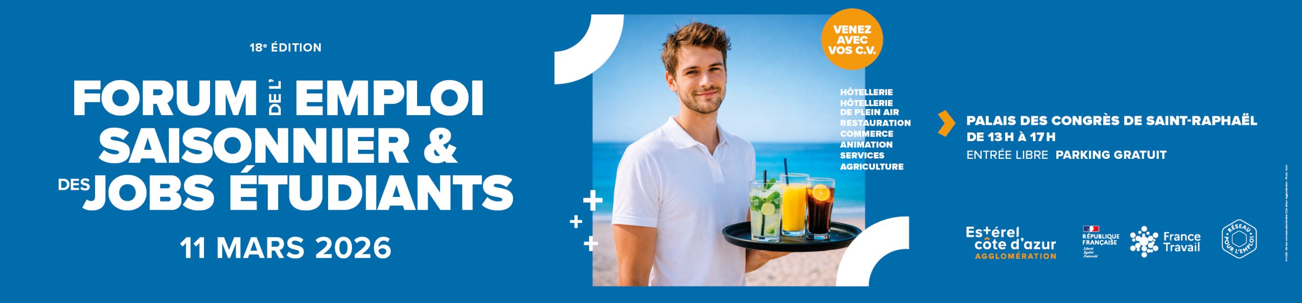 FES 2026 banniere web 1500x350 1 scaled Vous cherchez un emploi cet été ? Rendez-vous au Forum de l’emploi saisonnier et des jobs étudiants le mercredi 11 mars 2026