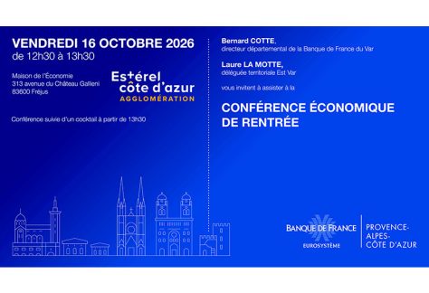 2026 10 16 Conference BDF Banque de France : Conférence économique de rentrée