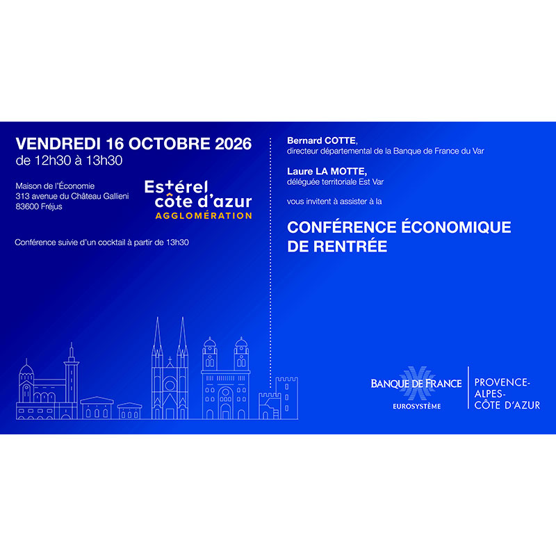 2026 10 16 Conference BDF Banque de France : Conférence économique de rentrée